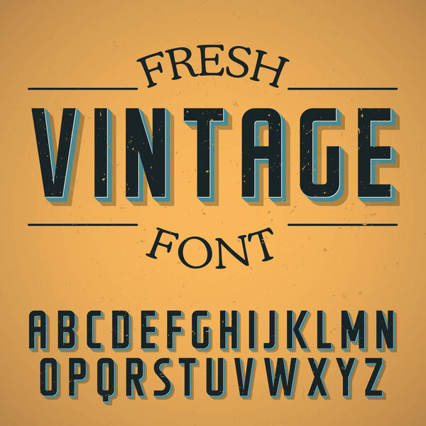 Fresh Vintage Font Poster
