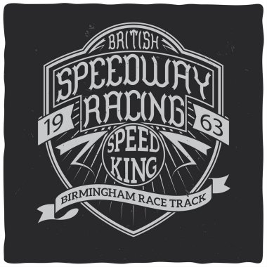 Vintage t-shirt veya giyim için yazdırma.