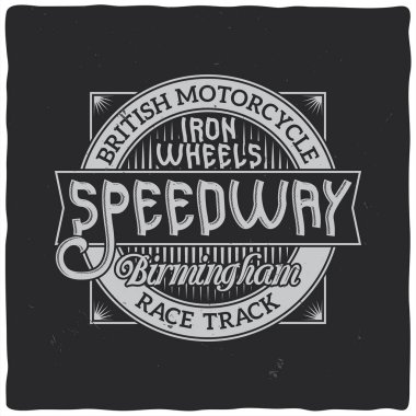 Vintage t-shirt veya giyim için yazdırma.