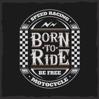 Kompozisyon yazı ile vintage etiket tasarımı