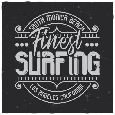 Kompozisyon yazı ile vintage etiket tasarımı