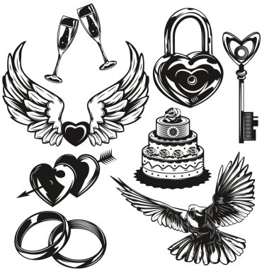 Aşk ve evlilik öğeleri kümesi