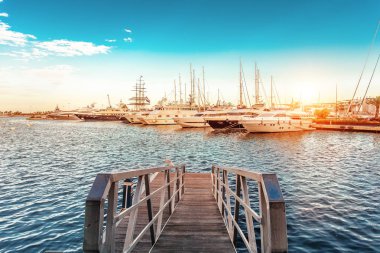 Bağlantı noktası Valencia İspanya Akdeniz deniz görünümü