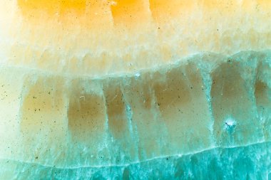 Akuamarin ve sarı taş soyut doku arka plan yakın çekim kopya alanı ile