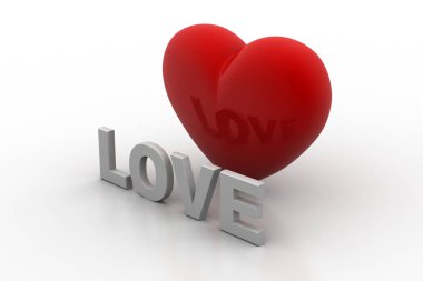 Yazı ile kalp şekli