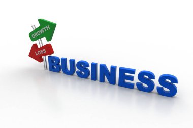 Beyaz arka plan üzerinde izole iş kavramı