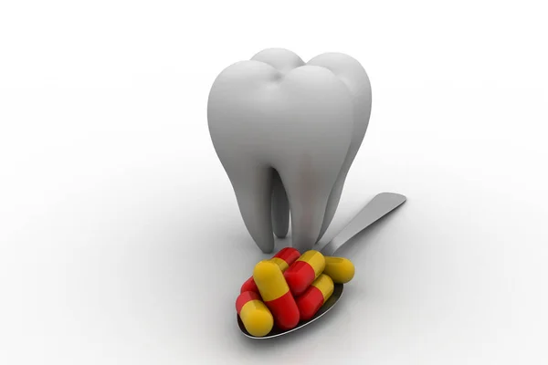 Zahnpflegekonzept Zahn — Stockfoto