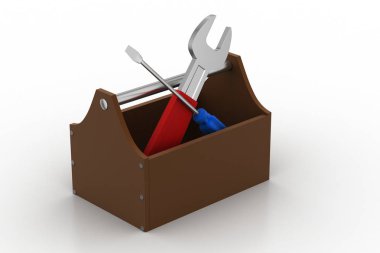 Beyaz arka plan üzerinde izole mekanik araç kutusu