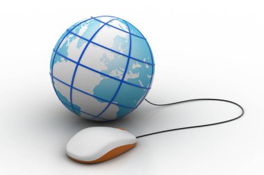 Genel bağlantı kavramı gezegen ve fare ile