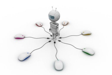 Robot mouse ile bağlamak