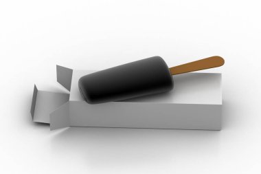 Çikolatalı dondurma paket ile