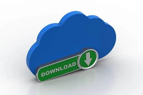 Download from cloud with arrow sign