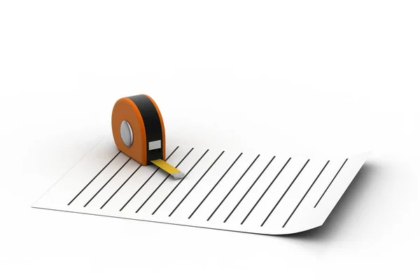 Measurement Tape Paper — Stock Photo, Image