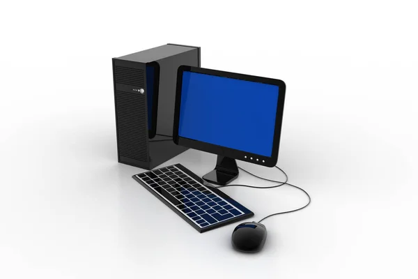 Personal Computer Isolated White Background — Stock Photo, Image