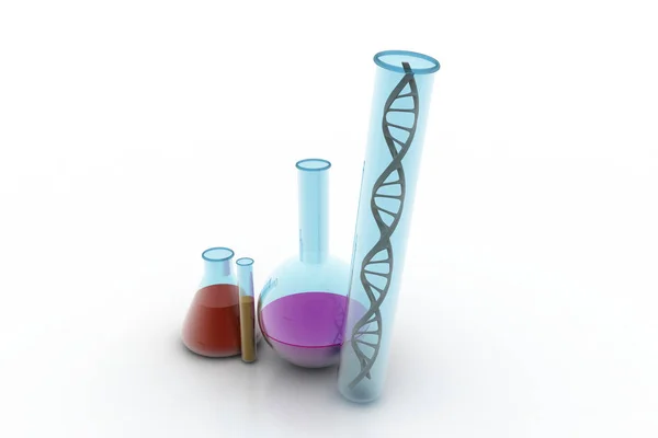 Konsep Penelitian Struktur Dna — Stok Foto