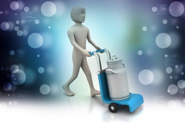 Adam teslim süt için kapsayıcı olabilir