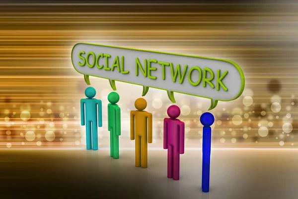 Soziales Netzwerk Und Kommunikationskonzept — Stockfoto
