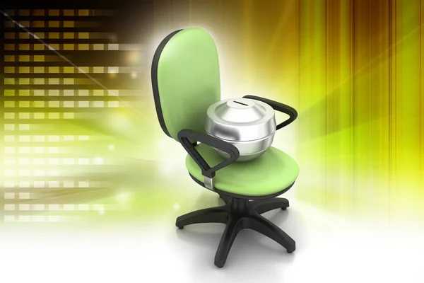 Executive chair with money container