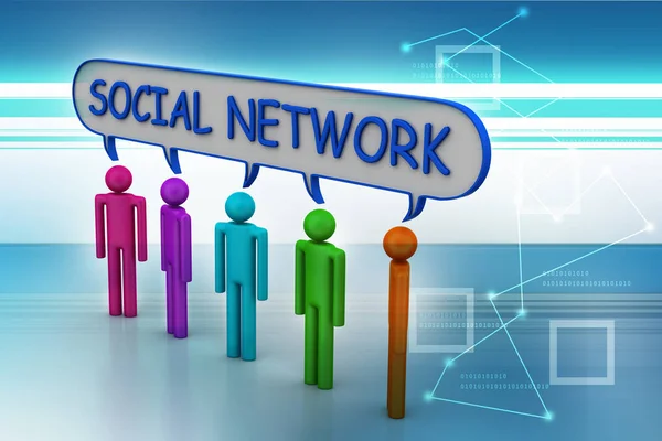 Concetto Social Network Comunicazione — Foto Stock