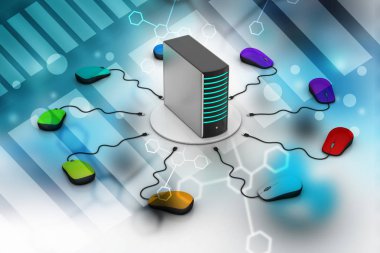 Sunucu bilgisayar fare bağlı