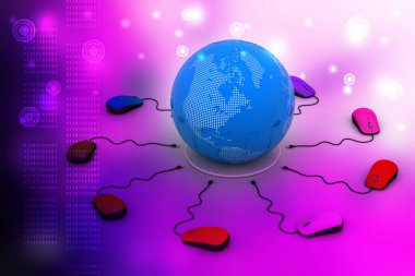 Bilgisayar faresi dünya çapında bağlı