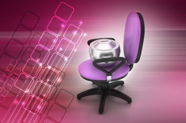 Para konteyner ile yönetici koltuğu