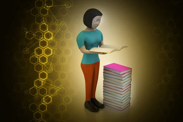 Vrouwen Lezen Boeken Onderwijs Concept — Stockfoto