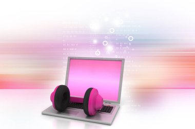 Laptop 3D çizim dosyaları ile