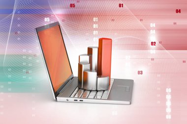 Laptop 3D çizim dosyaları ile
