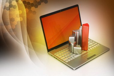 Laptop 3D çizim dosyaları ile