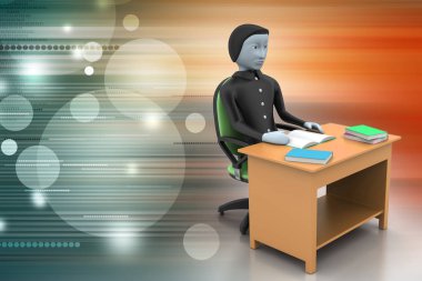 İş takım kavramı. Soyut illüstrasyon