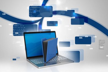 Laptop 3D çizim dosyaları ile