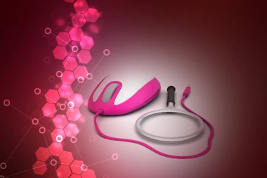 İnternet Konsepti. Bilgisayar faresi illüstrasyonu