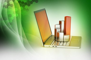Laptop 3D çizim dosyaları ile