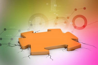 Bulmaca yüzük 3D çizimi