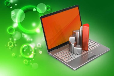 Laptop 3D çizim dosyaları ile