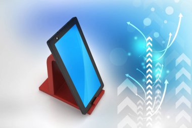 dijital arka planda modern akıllı telefon 