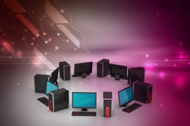 Internet bağlantı kavramı renk arka plan üzerinde