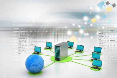 Internet bağlantı kavramı renk arka plan üzerinde