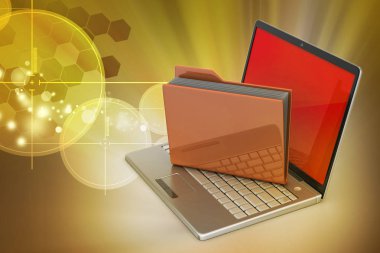 Laptop 3D çizim dosyaları ile