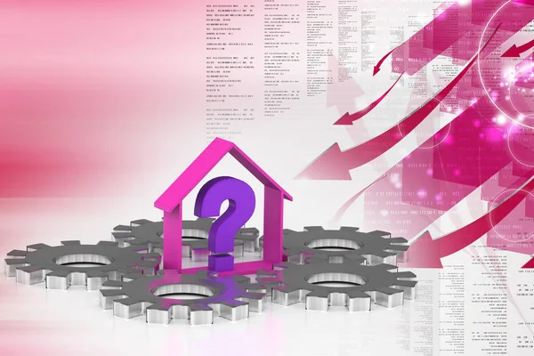 3D kadınlarla ev ve anahtar