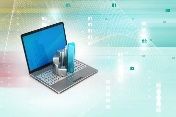 Laptop 3D çizim dosyaları ile