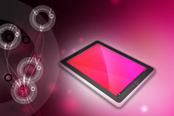 Illustration Des Touchscreen Tablet Computers — Stockfoto