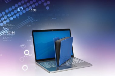 Laptop 3D çizim dosyaları ile