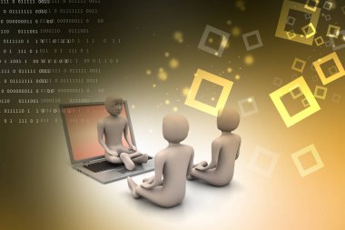 sunucusu ile ağ insanlar