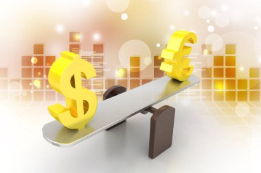 para Döviz Kuru 3D çizimi 