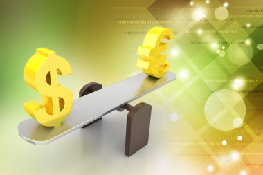 para Döviz Kuru 3D çizimi 