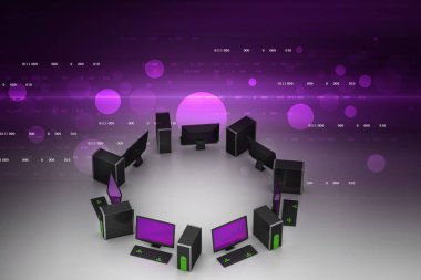 Internet bağlantı kavramı renk arka plan üzerinde