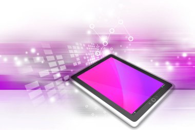 dijital arka planda modern akıllı telefon 