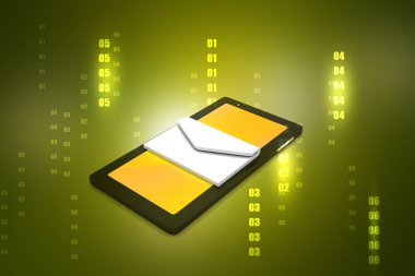 dijital arka planda modern akıllı telefon 